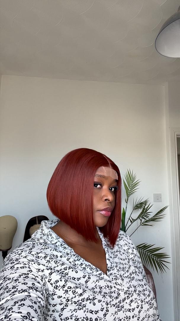 Velvet Edge Bob — Deep Auburn